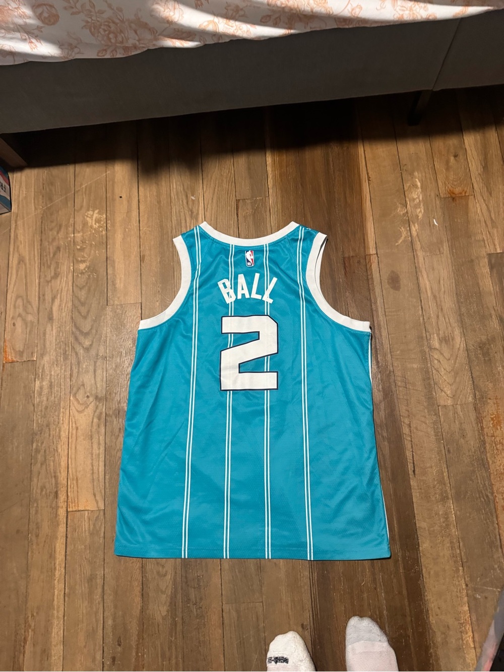 Lamelo Ball #2 NBA Teal Charlotte Hornets Jersey Size XL - Picture 5 of 6